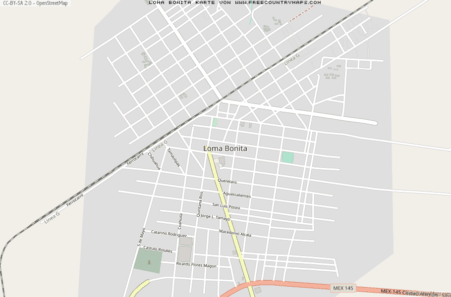 Karte Von Loma Bonita Mexiko