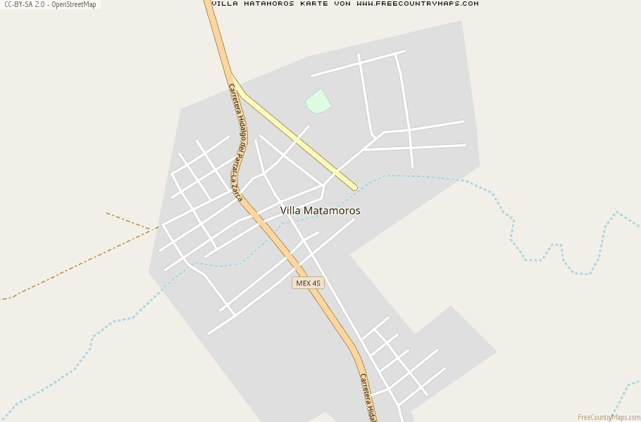 Karte Von Villa Matamoros Mexiko