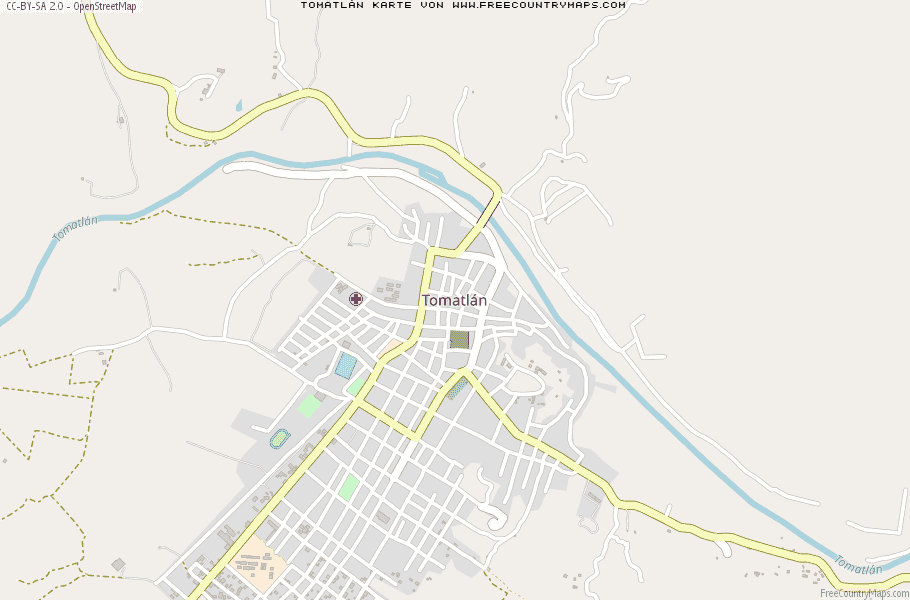 Karte Von Tomatlán Mexiko