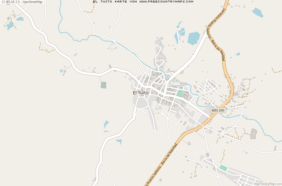 Karte Von El Tuito Mexiko