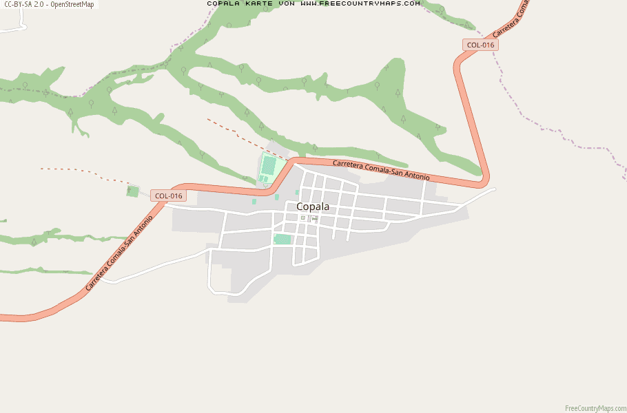 Karte Von Copala Mexiko