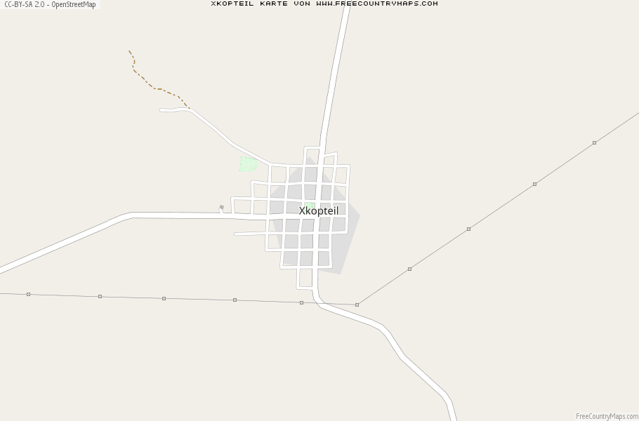 Karte Von Xkopteil Mexiko