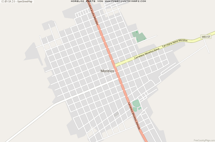 Karte Von Morelos Mexiko