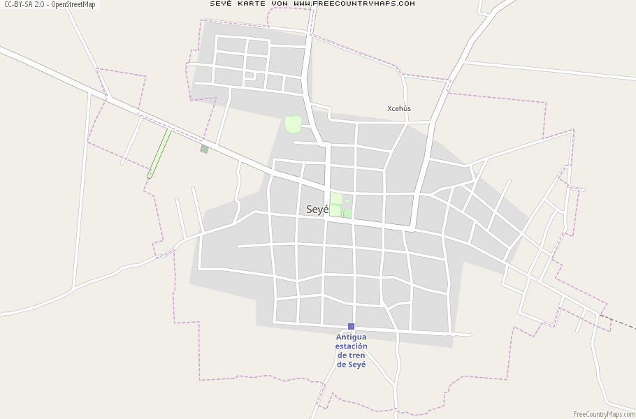 Karte Von Seyé Mexiko