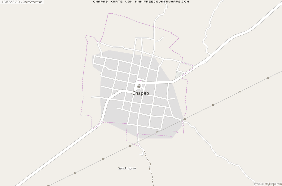 Karte Von Chapab Mexiko