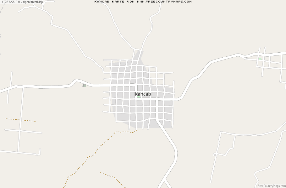 Karte Von Kancab Mexiko