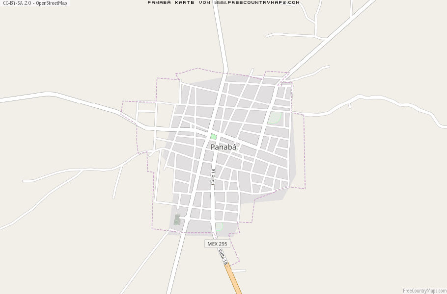 Karte Von Panabá Mexiko