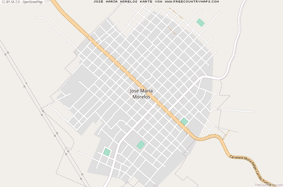 Karte Von José María Morelos Mexiko