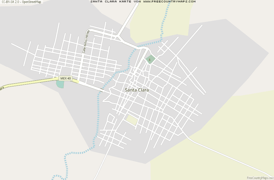 Karte Von Santa Clara Mexiko