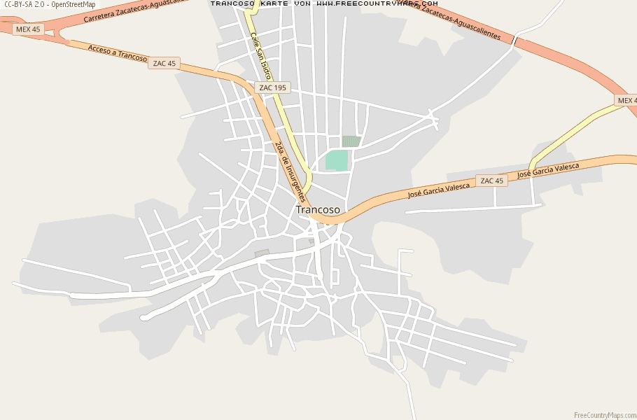 Karte Von Trancoso Mexiko