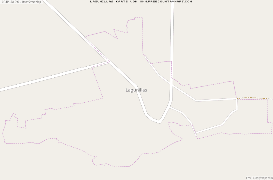 Karte Von Lagunillas Mexiko