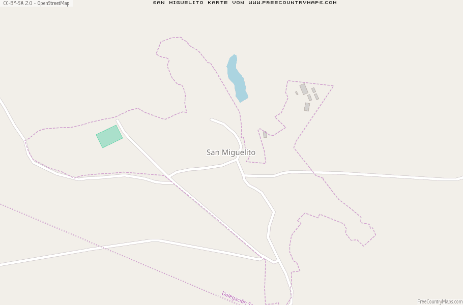 Karte Von San Miguelito Mexiko