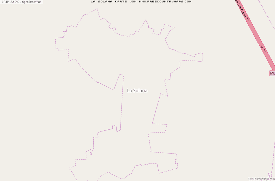 Karte Von La Solana Mexiko