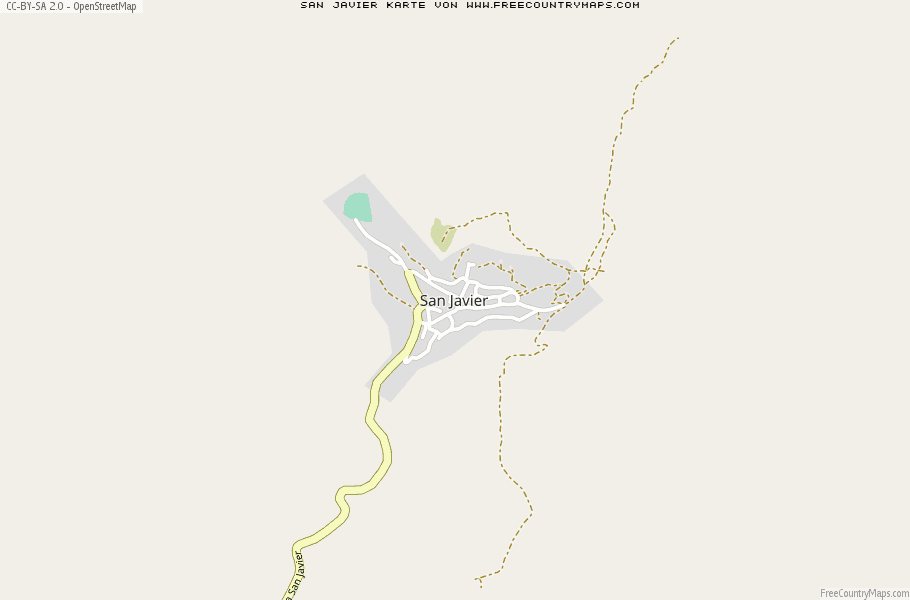 Karte Von San Javier Mexiko