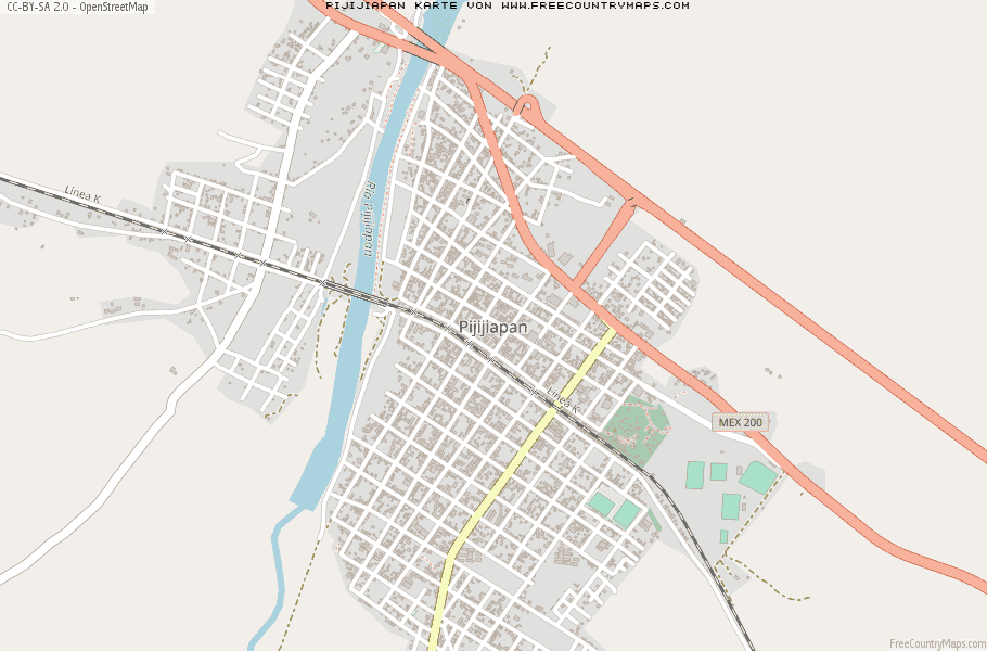 Karte Von Pijijiapan Mexiko