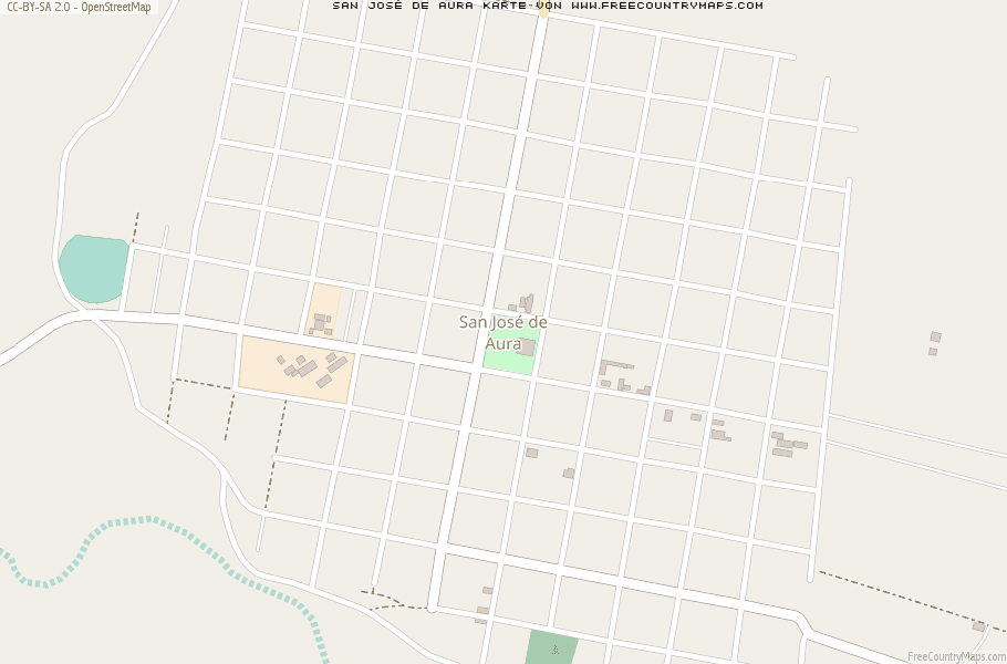 Karte Von San José de Aura Mexiko