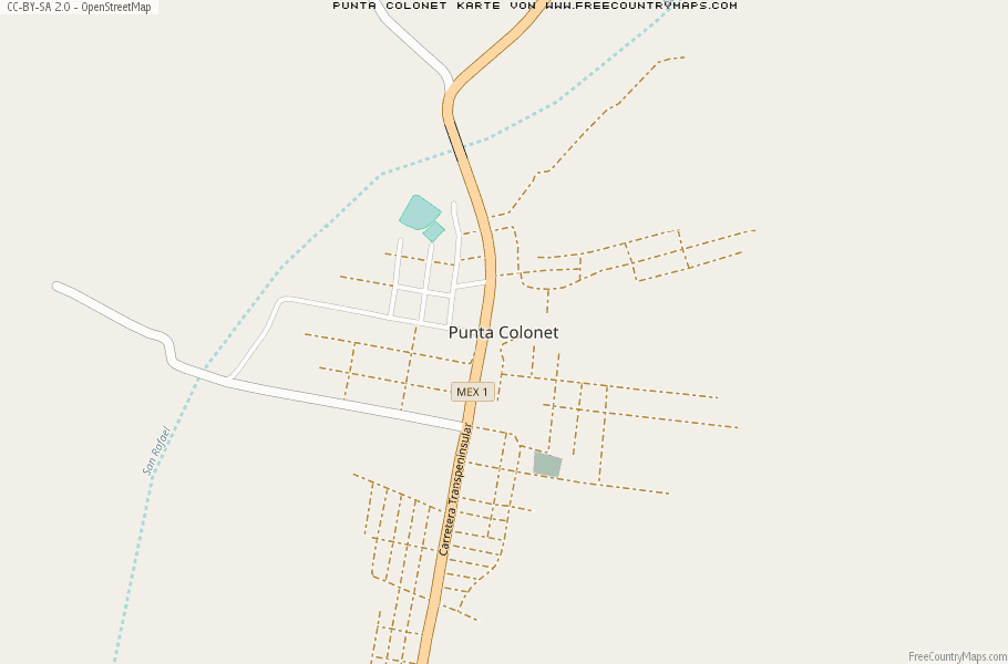 Karte Von Punta Colonet Mexiko