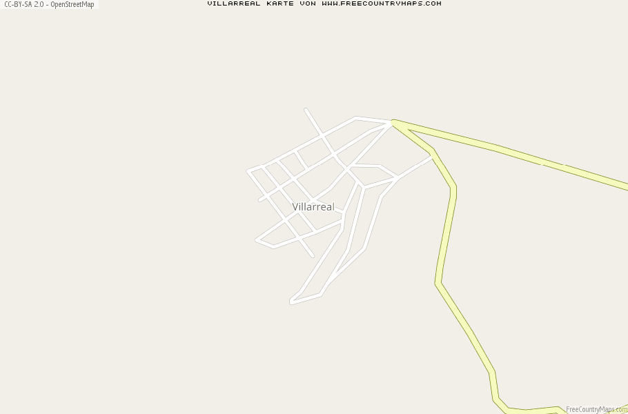 Karte Von Villarreal Mexiko