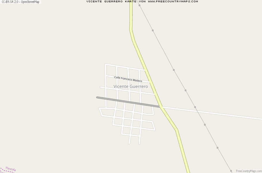 Karte Von Vicente Guerrero Mexiko