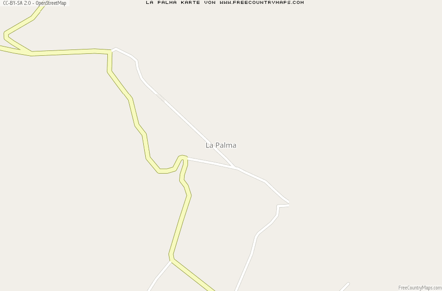 Karte Von La Palma Mexiko