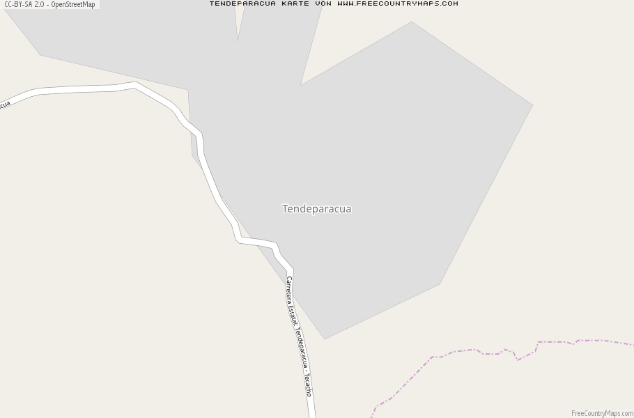 Karte Von Tendeparacua Mexiko