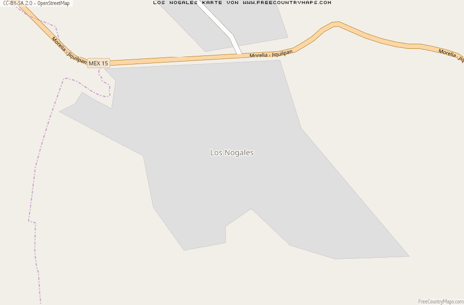 Karte Von Los Nogales Mexiko