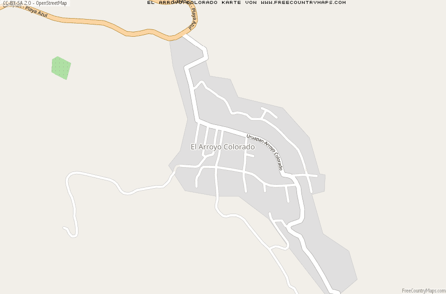 Karte Von El Arroyo Colorado Mexiko