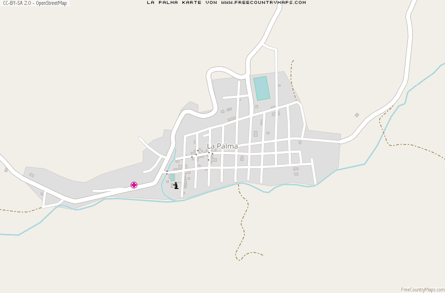 Karte Von La Palma Mexiko