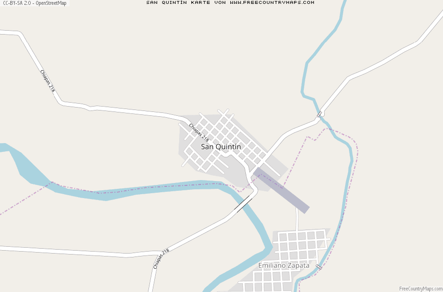 Karte Von San Quintín Mexiko