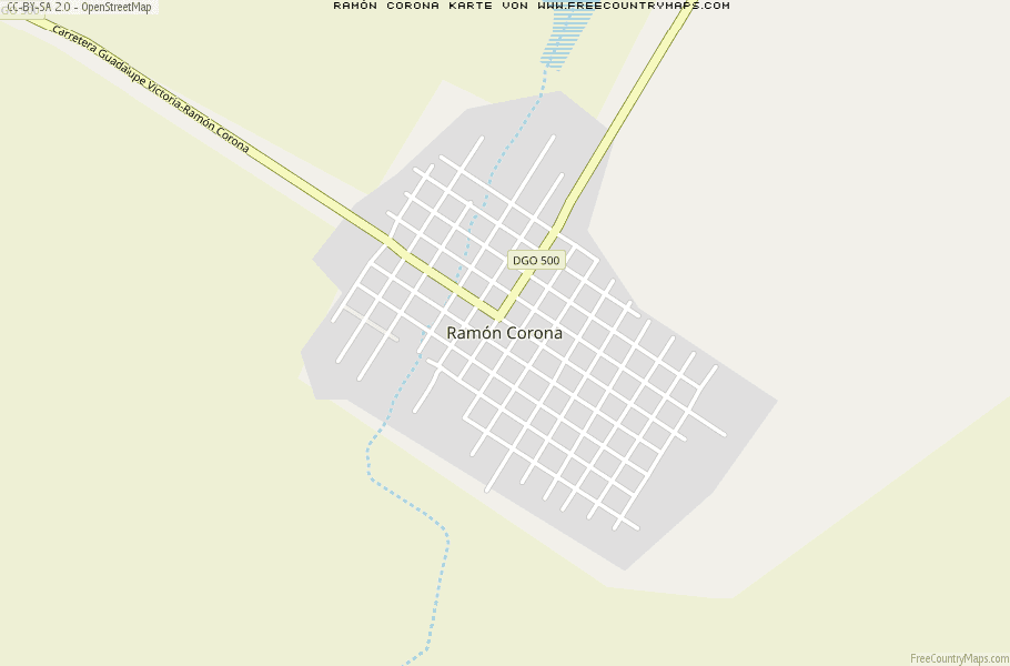 Karte Von Ramón Corona Mexiko