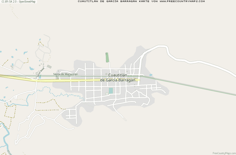 Karte Von Cuautitlán de García Barragán Mexiko