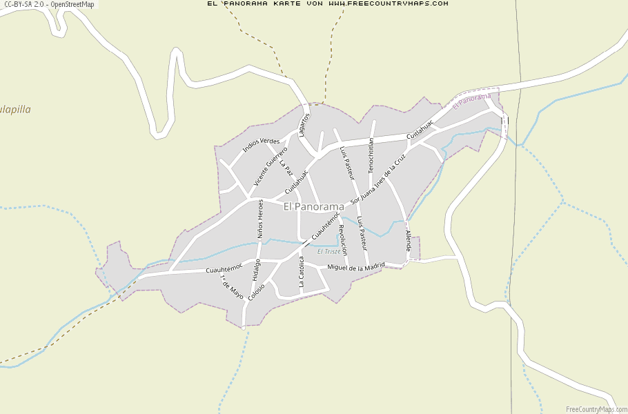 Karte Von El Panorama Mexiko