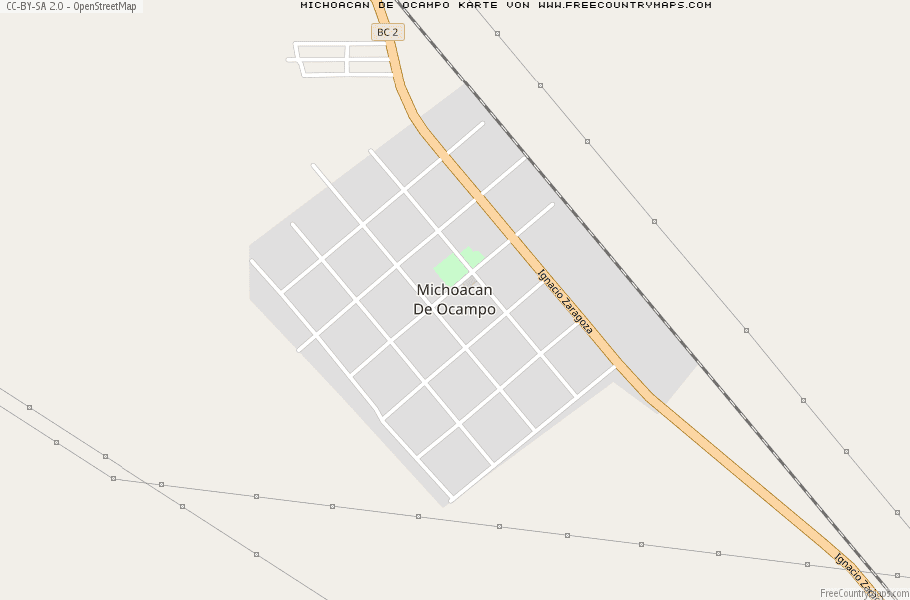 Karte Von Michoacan De Ocampo Mexiko