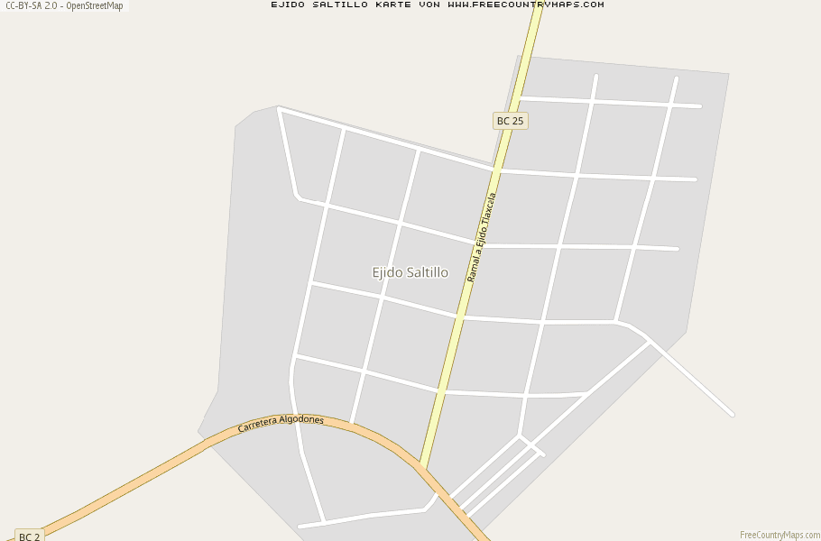 Karte Von Ejido Saltillo Mexiko
