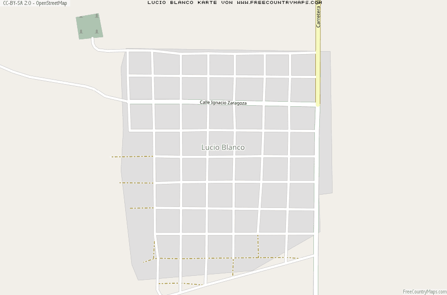 Karte Von Lucio Blanco Mexiko