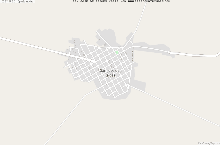 Karte Von San Jose de Raices Mexiko