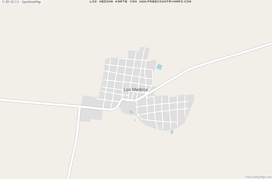 Karte Von Los Medina Mexiko