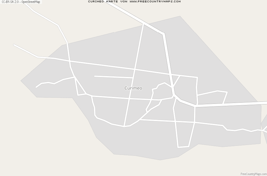 Karte Von Curimeo Mexiko