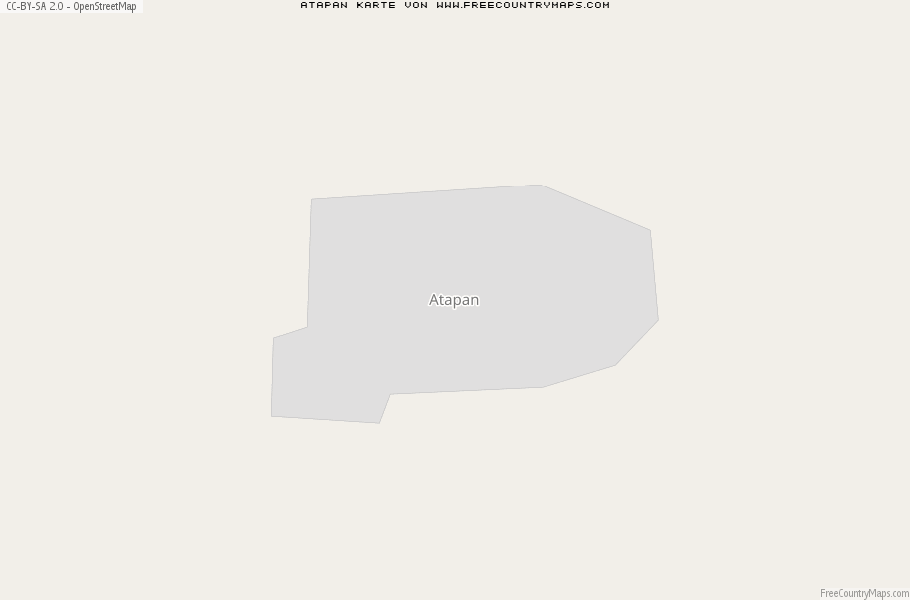 Karte Von Atapan Mexiko