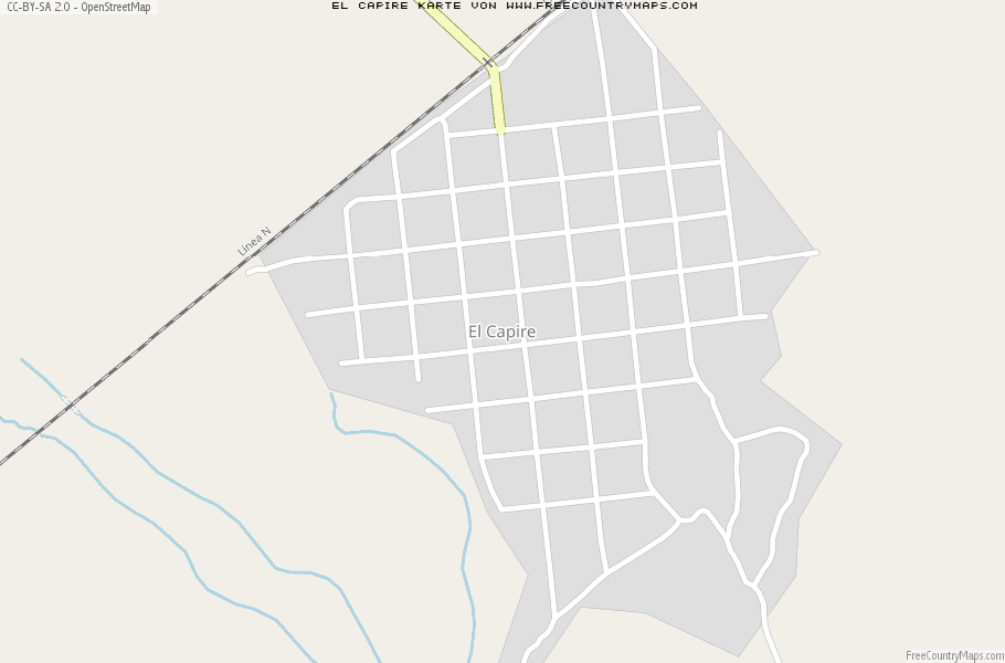 Karte Von El Capire Mexiko