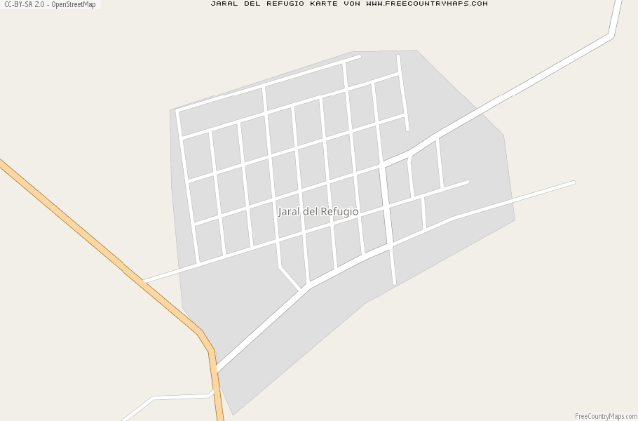 Karte Von Jaral del Refugio Mexiko