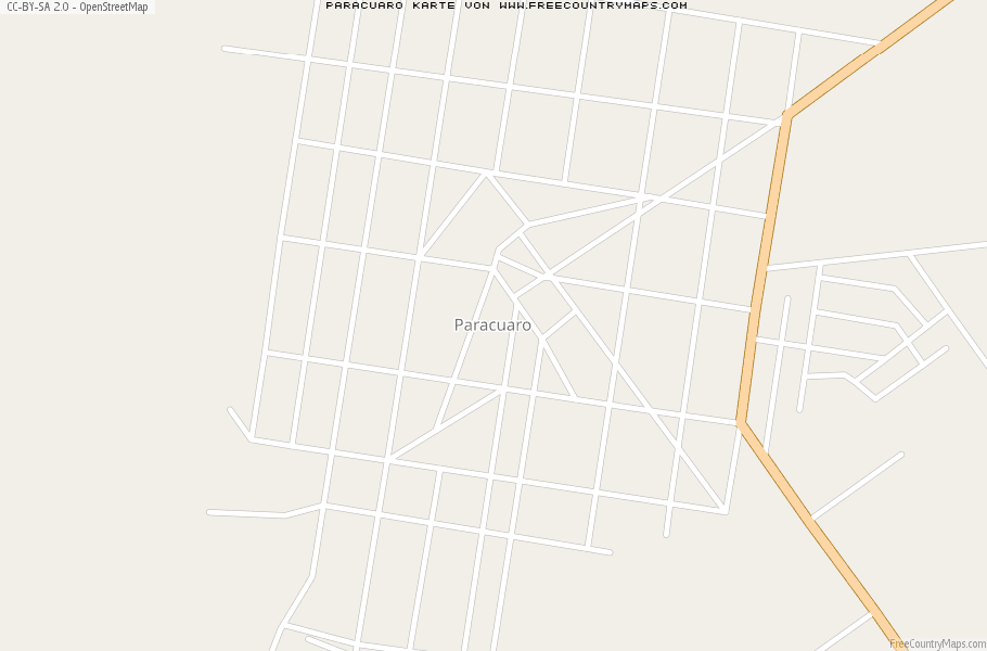 Karte Von Paracuaro Mexiko