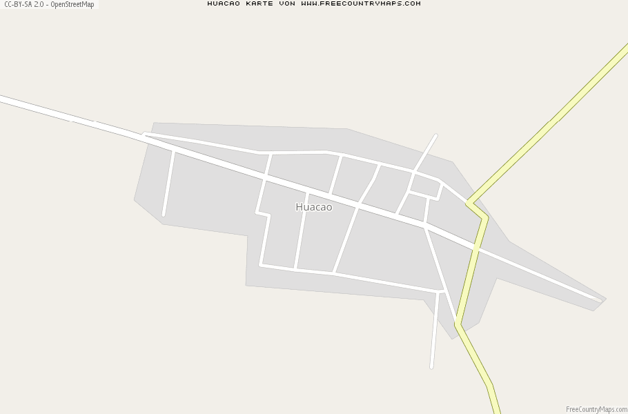 Karte Von Huacao Mexiko