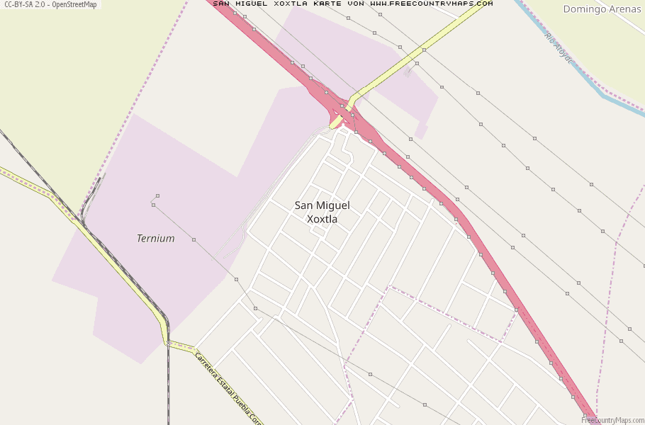 Karte Von San Miguel Xoxtla Mexiko