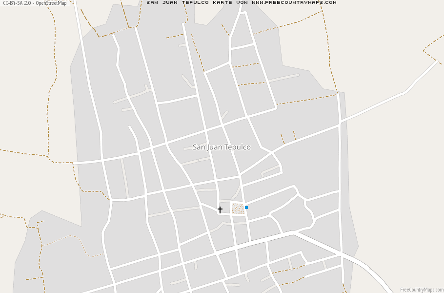 Karte Von San Juan Tepulco Mexiko