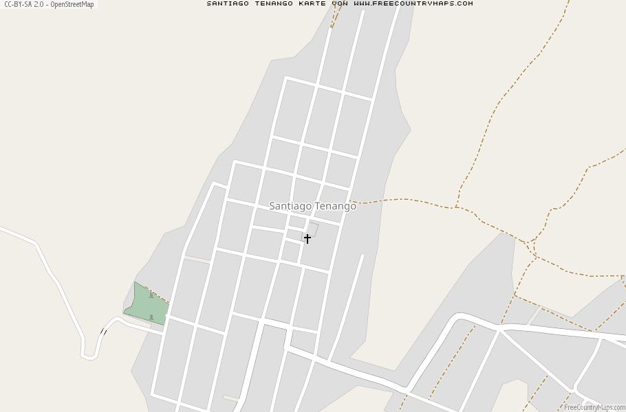 Karte Von Santiago Tenango Mexiko