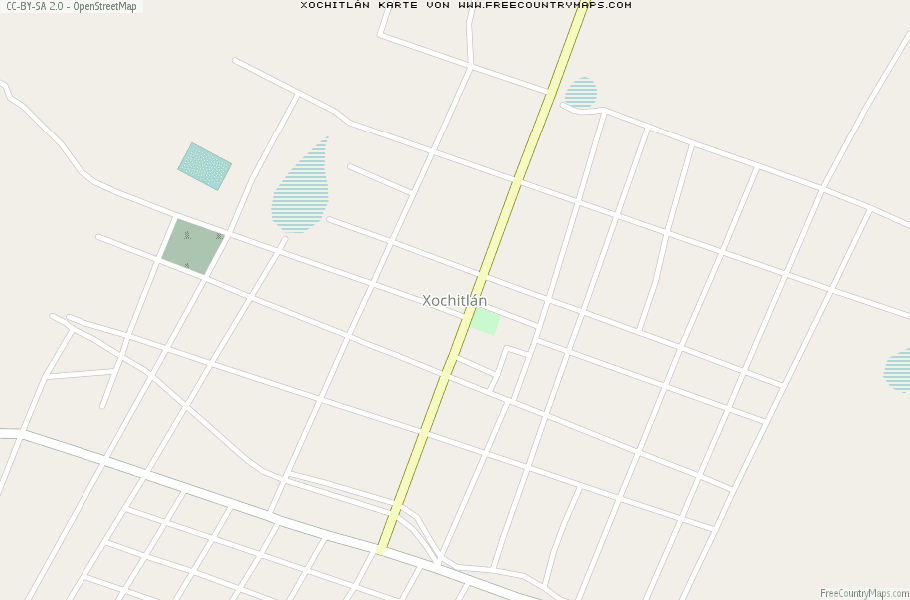 Karte Von Xochitlán Mexiko