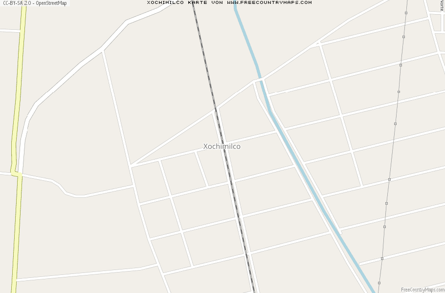 Karte Von Xochimilco Mexiko