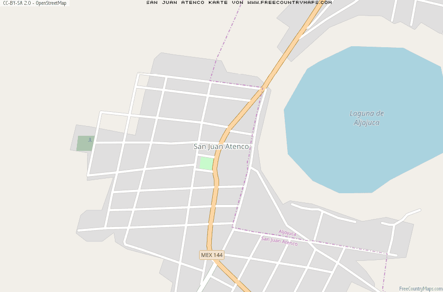 Karte Von San Juan Atenco Mexiko