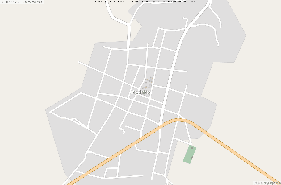 Karte Von Teotlalco Mexiko